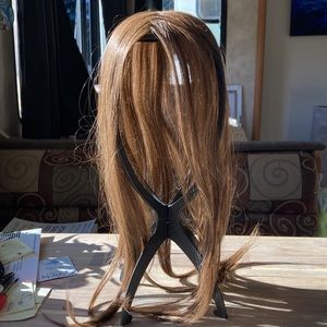 NWOT Paula Young Long Sheer Topper Wig in Pecan Delight/Medium Golden Brown